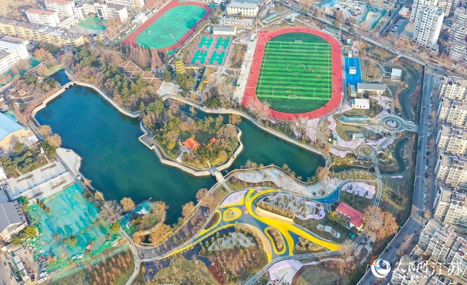 改造后的沭阳城北公园。丁华明摄