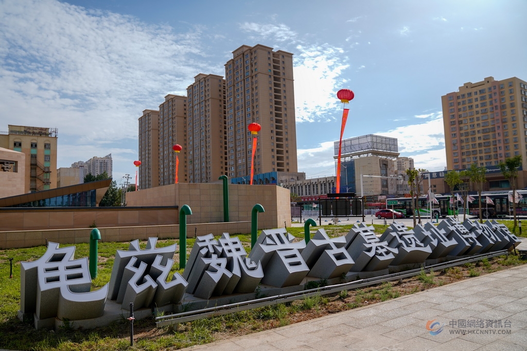 这是新疆库车市龟兹魏晋古墓遗址博物馆外景（7月15日摄）。