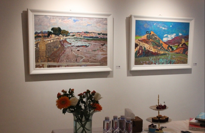 用色彩引领观众回归自然，张立平油画作品展在苏州虹雨石美术馆举行