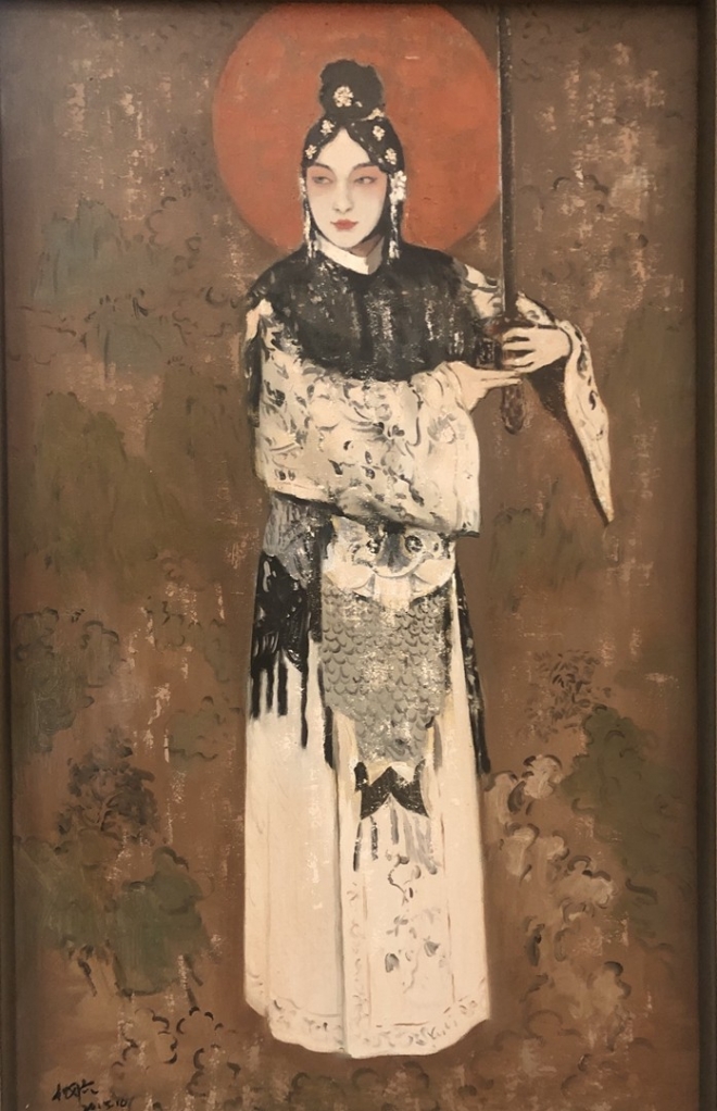 经典名剧《霸王别姬》创排100周年，苏州艺术家捐赠梅兰芳油画作品