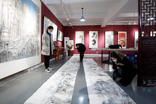 苏州画家历时半年绘制23米水墨长卷，致力打造江南文化IP