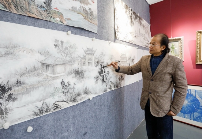 苏州画家历时半年绘制23米水墨长卷，致力打造江南文化IP