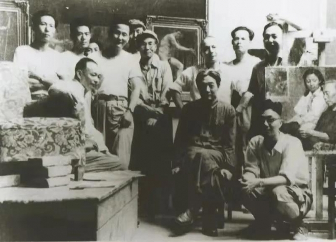 已故著名油画家冯法祀代表作《刘胡兰就义》在苏州亮相