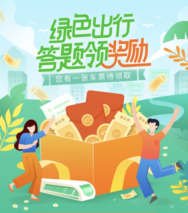 鼓励市民绿色出行，苏州轨道交通推出答题赠送免费电子乘车券活动