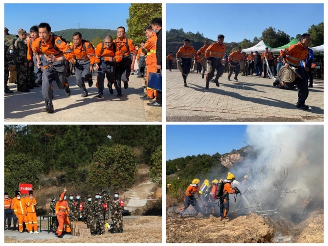 上方山森林消防队在苏州市森林消防业务技能大比武中斩获佳绩
