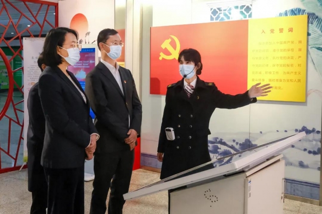 苏州市国资委一行调研轨道集团党建工作开展情况