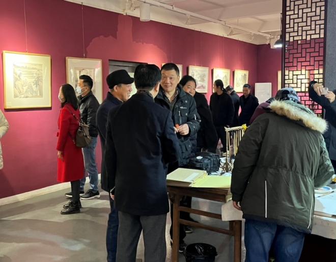 展现两地文脉精神，金陵画家来苏举办作品展