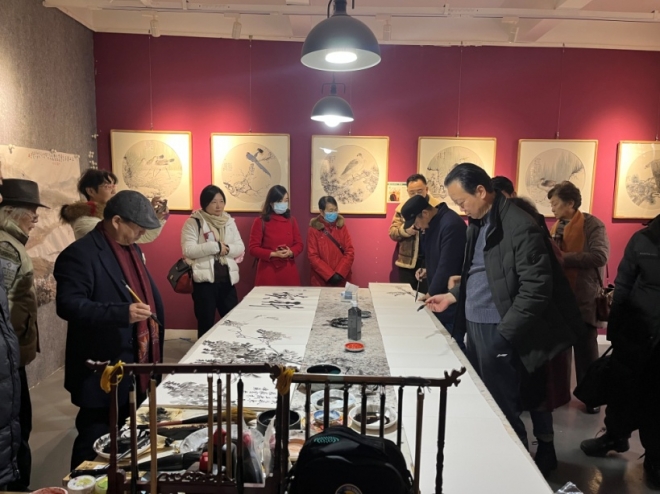 展现两地文脉精神，金陵画家来苏举办作品展