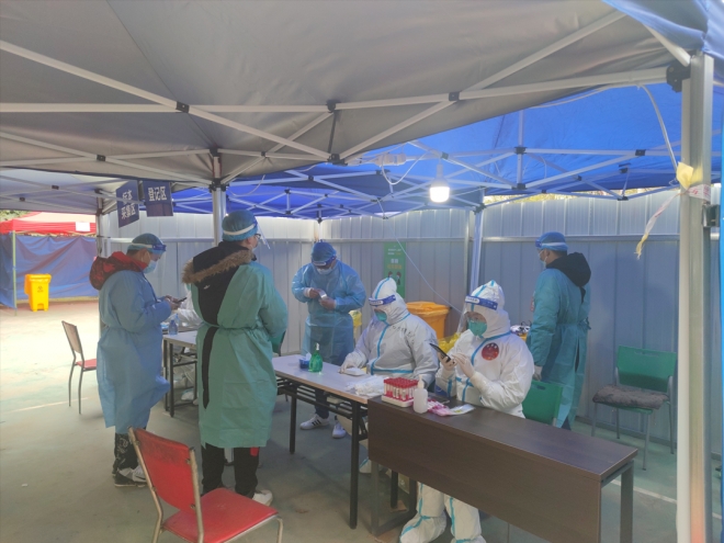 中建六局华东建设公司苏州新晋源食品科技项目助力战“疫”防线
