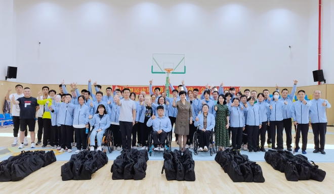 苏州市残联领导慰问即将征战省残运会运动员