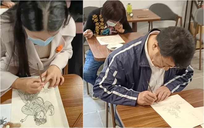 感受传统文化魅力，苏州寒香会社举办桃花坞木版年画培训活动
