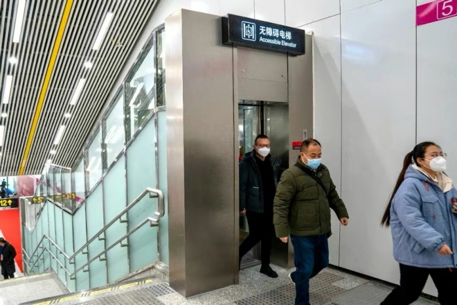 全国首例！苏州轨道交通斜行电梯在劳动路站正式启用