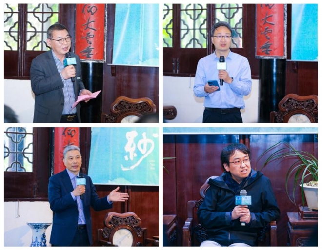 2023葛杨水墨丝绸画展亮相苏州沧浪亭