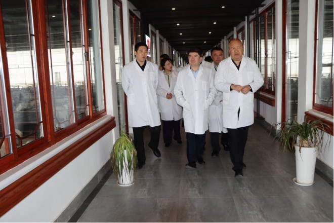 新疆博乐市苏布塔市长率团考察江苏乾宝牧业湖羊产业