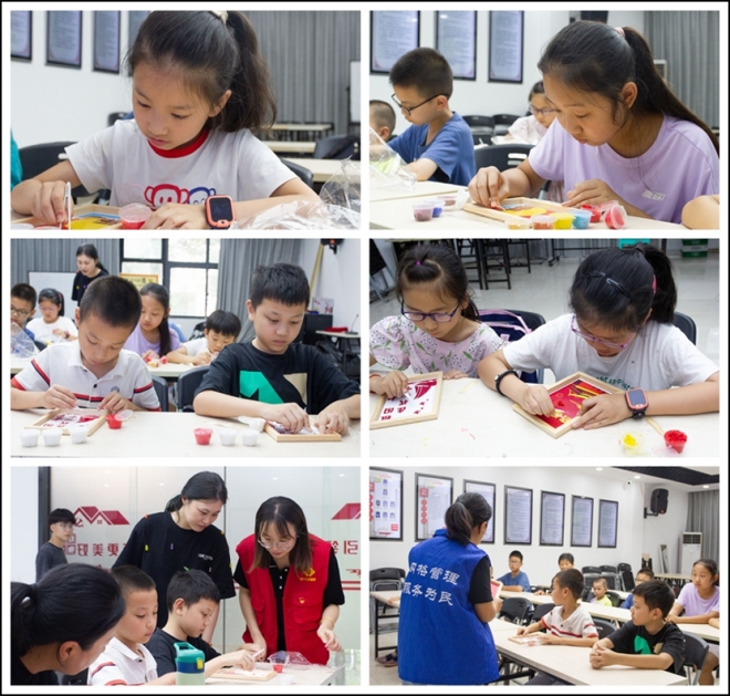 非遗润童心，纸浆绘祖国！苏州工业园区凤凰城社区开展纸浆画活动