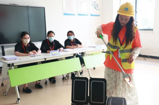 盐城市首届清洗保洁行业职业技能竞赛成功举办