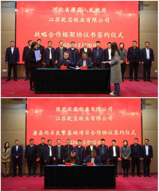 河北省唐县县委书记邓艳学一行赴江苏乾宝牧业考察