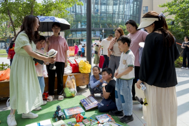 “小绿芽”来助力，苏州园区锦溪北社区开展垃圾分类周年活动
