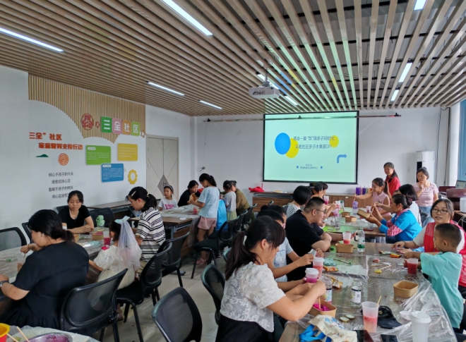 清凉一夏 ，苏州园区吴淞社区“饮”领亲子好时光