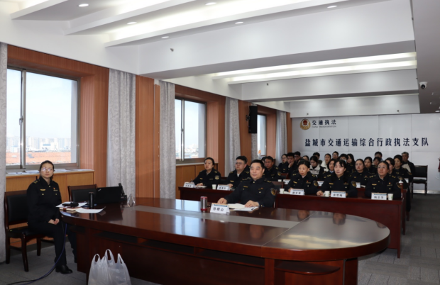 江苏盐城交通执法道德讲堂宣讲意识形态责任 江苏盐城交通执法道德讲堂宣讲意识形态责任