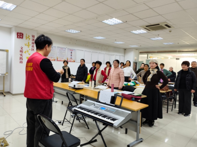 以歌会友，共筑邻里情！苏州园区锦溪南社区开设合唱公益课