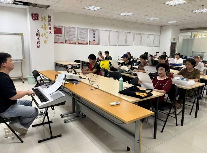 唱响晚年幸福乐章!苏州园区锦溪南社区合唱公益课正式开课 唱响晚年幸福乐章!苏州园区锦溪南社区合唱公益课正式开课